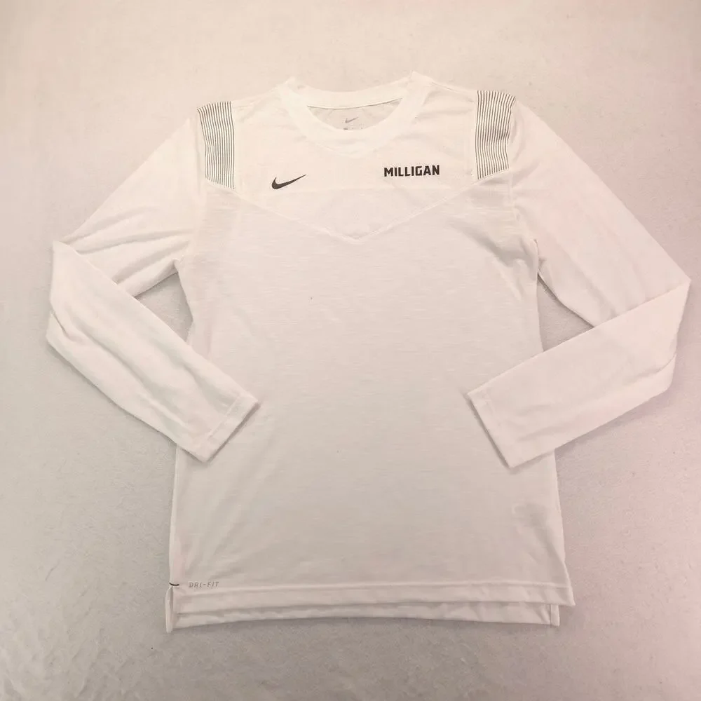 Nike Casual Crew Neck Long Sleeve Graphic T Shirt Mens Size Large L White - Picture 2 of 9